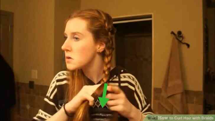 Image intitulée Friser les Cheveux avec des Tresses Étape 2